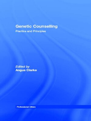 cover image of Genetic Counselling
